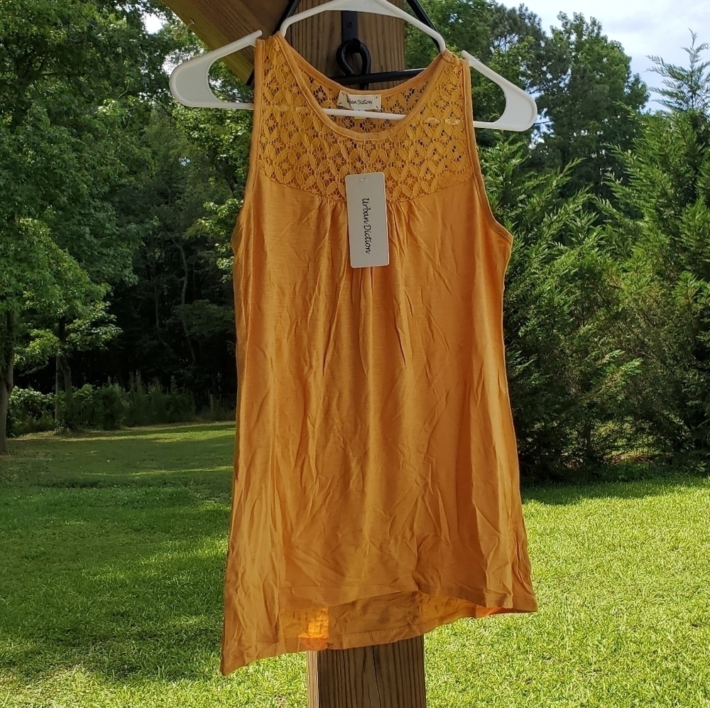 Mustard Yellow Tank Top Urban Diction L NWT